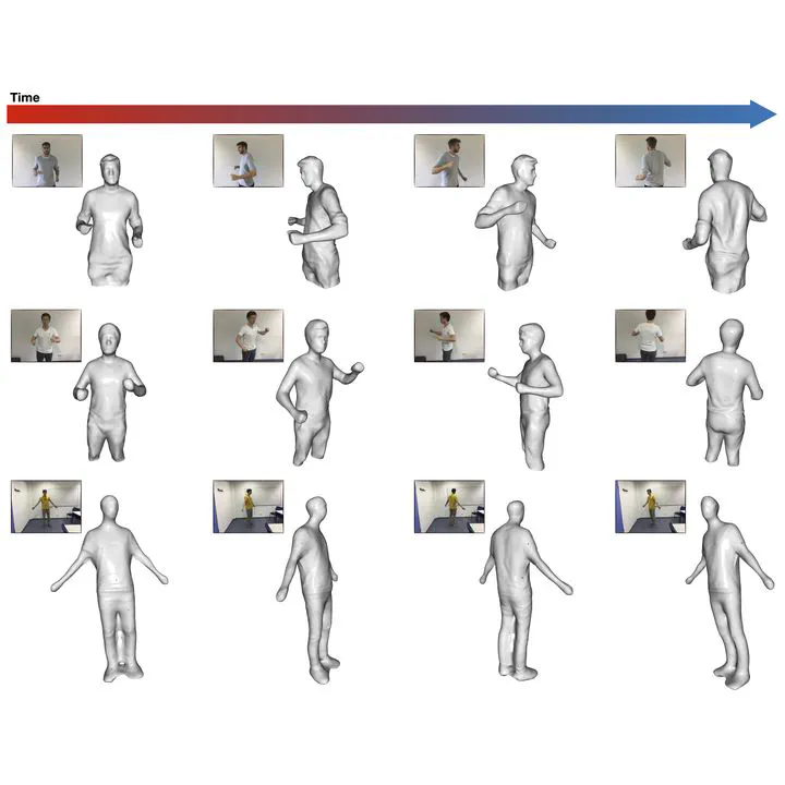 DNA: Deformable Neural Articulations Network for Template-Free Dynamic 3D Human Reconstruction From Monocular RGB-D Video